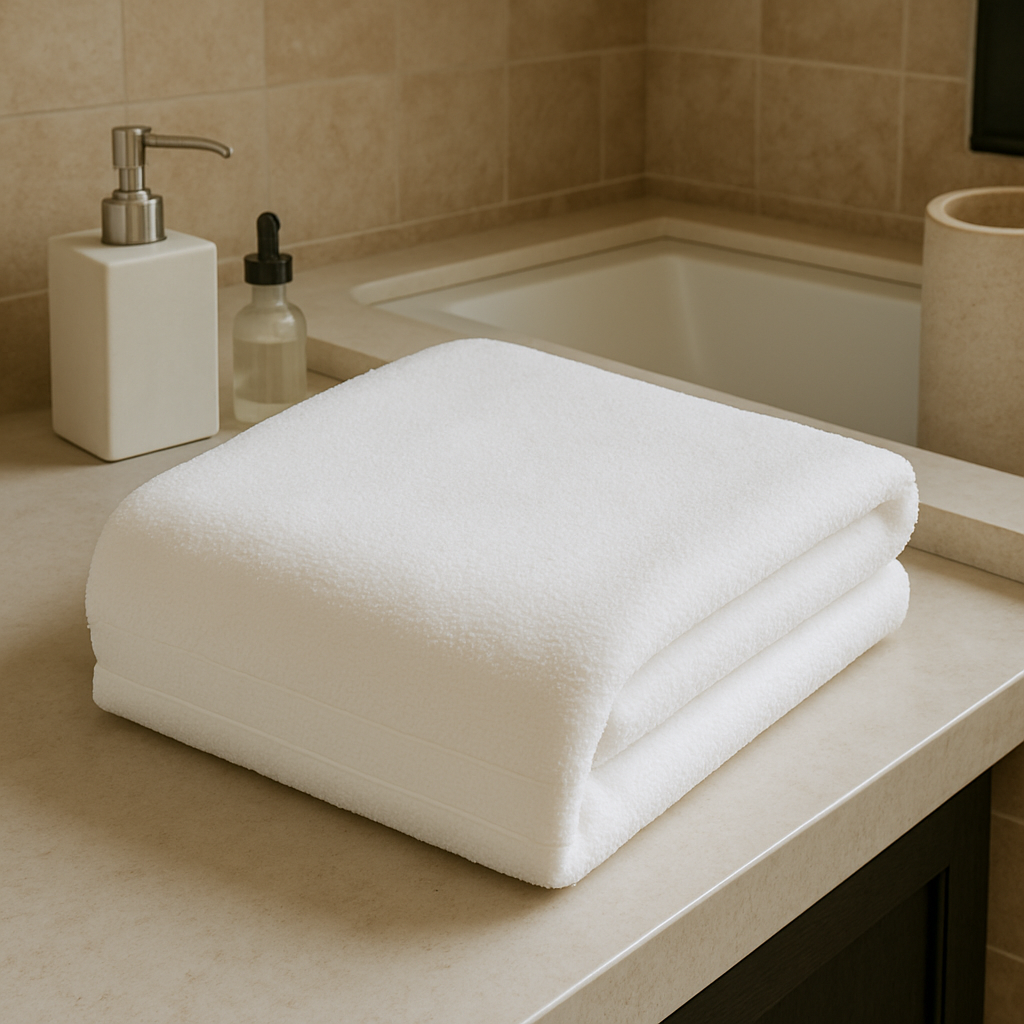 white bath towel singapore